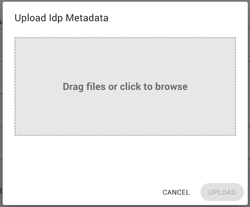 Upload metadata dialog