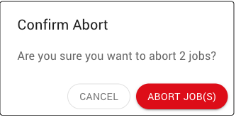 Confirm abort